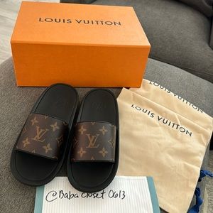Louis Vuitton Monogram Sunbath Slide Sandals